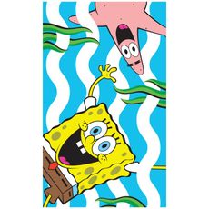 Detský uterák Spongebob a Patrik - 100% bavlna - 30 x 50 cm