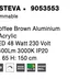 LED luster Esteva 65 hnedá