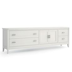 Estila Luxusný TV stolík Genova z masívneho dreva v modernom prevedení s dvierkami a zásuvkami obĺžnikový 225cm