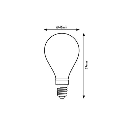 Rabalux 79048 - LED Žiarovka FILAMENT G45 E14/4W/230V 2700K