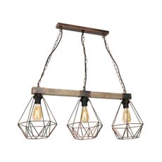 Luster na reťazi HAKON 3xE27/60W/230V