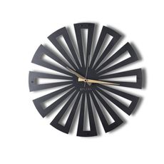 Wallity Dekoratívne nástenné hodiny Symmetre 50 cm čierne