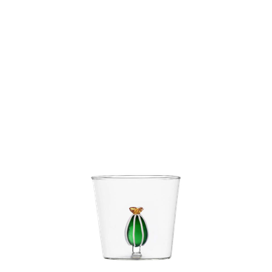 Pohár s kaktusom s jantárovým kvietom 350 ml - 983068