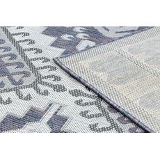 Dywany Łuszczów , Kusový koberec Sion Sisal Aztec 3007 blue/pink/ecru – na von aj na doma, 80x150, modrá, chodba / predsieň