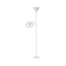 Rabalux 4061 - Náhradné tienidlo k stojacej lampe ACTION E14 malé biela