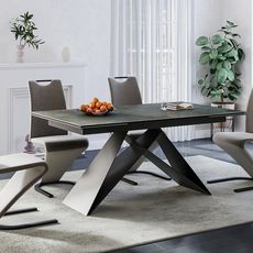 Rozkladací jedálenský stôl WESTIN III Signal Modrá / šedá