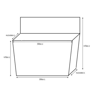 Heidrun Úložný box s vekom 10 l, 3 ks