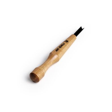 Japonské rezbárske mini-dláto MIKISYO Power Grip s V čepeľou - 4,5 mm