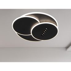 LED Stmievateľné stropné svietidlo LED/90W/230V 3000-6500K čierna +diaľkové ovládanie