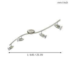 Eglo 92644 - LED Bodové svietidlo MAGNUM 4xGU10/3W/230V