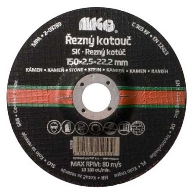 Rezný kotúč na kámen 125x2,5x22,2mm