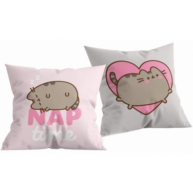Obojstranný vankúš mačička Pusheen - motív NAP time - 40 x 40 cm