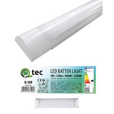 Podlinkové LED svietidlo BATTEN biele 9W Q-30B