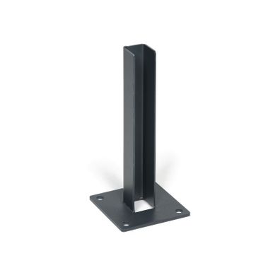 Stĺpik pre plotové panely s pätkou, 1513 mm, priebežný