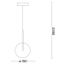 Ideal Lux - LED Luster na lanku EQUINOXE 1xG4/2W/230V pr. 15 cm chróm/dymová