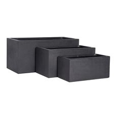 Kvetináč LT24683-3S 80x37x37 P190 čierna