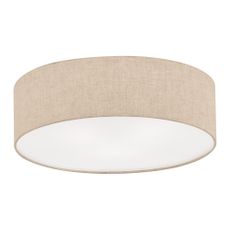 Béžové stropné svietidlo s textilným tienidlom ø 60 cm Thor – Fischer & Honsel