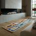 Flair Rugs koberce Ručne všívaný behúň Illusion Retro Blocks Blue/Multi - 60x230 cm