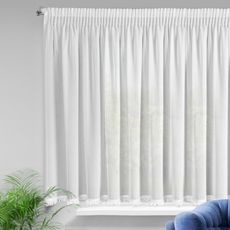 ZÁCLONA NA PÁSKE ELENA 300X150 CM BIELA