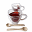 Termo poháre, set 2 ks, šálka Heart s podšálkami, v tvare srdca, 150 ml, HOTCOOL TYP 5