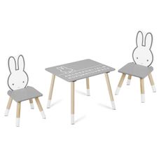 Detský stôl Bunny s dvoma stoličkami Ricokids RC-847