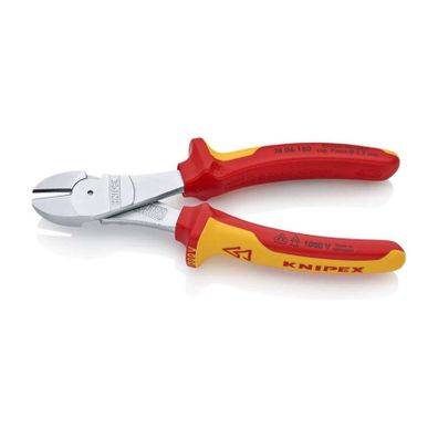 Výkonné bočné frézy 180 mm - 1000 V. KNIPEX 74 06 180 - chrómované, viaczložkové VDE puzdrá