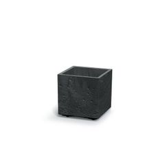 Kvetináč SIERRA SQUARE BETON EFFECT 28,8 cm,čierna, S