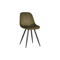 Khaki zamatové jedálenské stoličky v súprave 2 ks Capri – LABEL51