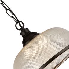 Searchlight 1682BK - Luster na reťazi BISTRO 1xE27/60W/230V čierna