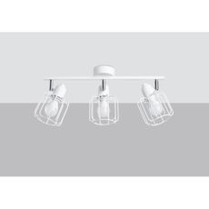 Sollux SL.1113 - Bodové svietidlo BELUCI 3xE14/40W/230V biela