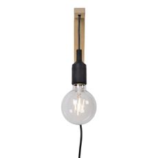 Lucide 08208/01/30 - Nástenné svietidlo FIX WALL 1xE27/60W/230V čierna