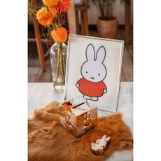 Kovový stojací/na stenu rámček v striebornej farbe 15x20 cm Miffy – Zilverstad