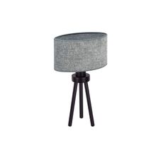 Duolla - Stolná lampa OVAL 1xE27/15W/230V pr. 30 cm šedá