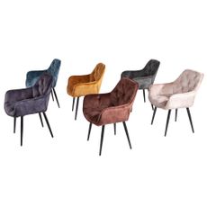 Stolička Milano brown velvet