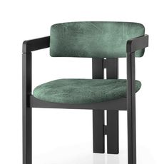 Kalune Design Jídelní židle CO z masivu zelená/černá