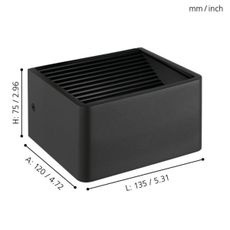 Eglo 98269 - LED Vonkajšie nástenné svietidlo DONINNI LED/6W/230V IP44