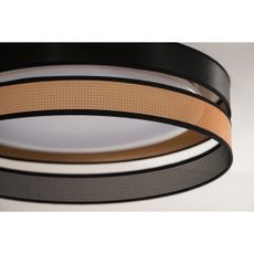 Duolla-LED Stropné svietidlo ROLLER DUO SHINY LED/24W/230V pr. 45 cm čierna/medená