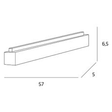 MAXLIGHT C0124 - LED Stropné svietidlo LINEAR LED/18W/230V 57 cm biela