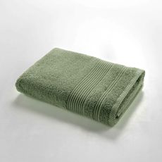 Kaki froté bavlnená osuška 70x130 cm Tendresse – douceur d'intérieur