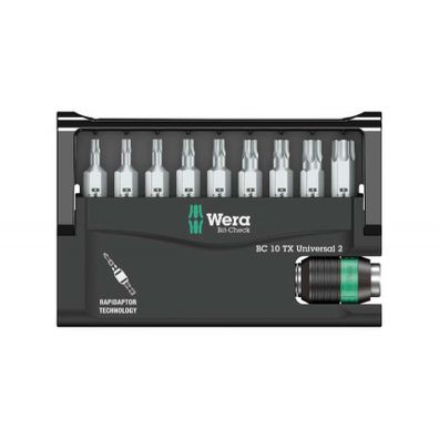 Wera 057115 1/4" bit Torx-Check 10 TX Universal 2 (sada 10 kusov)