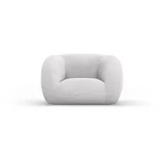 Svetlosivé kreslo z textílie buklé Essen – Cosmopolitan Design