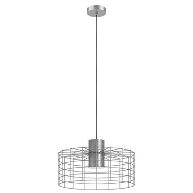 Eglo 43651 - Luster na lanku MILLIGAN 1xE27/40W/230V pr. 48 cm strieborná