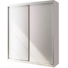 Kvalitná Šatníková Skriňa Peak 150 cm Čierna Biely mat