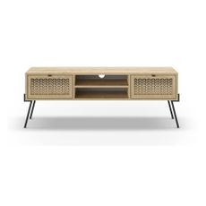 TV stolík v dekore duba v prírodnej farbe 140x51 cm Ecrin – Marckeric