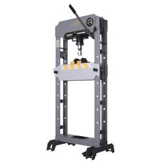 Pneumaticko-hydraulický lis 30t, s ručnou pákou, pedálom a manometrom - SP-30HAM