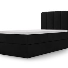 Čalúnená boxspring posteľ Magic Mini 90x200 - čierna