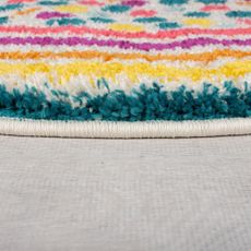 Flair Rugs , Kusový koberec Menara Rainbow Spot Multi kruh, 100x100 (priemer) kruh, viacfarebná, detská izba