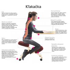 KONDELA Rufus ergonomická kľakačka na kolieskach béžová / čierna