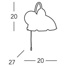 Kolarz 731.61.21 - Nástenné svietidlo NONNA 1xE27/75W/230V zelená