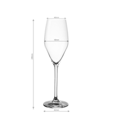 Pohár na šampanské 170 ml 6 ks – Optima Glas Lunasol - 322821